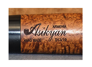 Shank stamp: Armenia Asikyan Hand Made 013/19