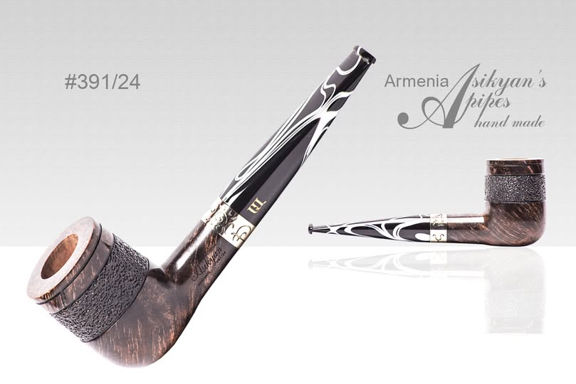 Asikyan Billiard 391/24, Smooth, partially art rusticated