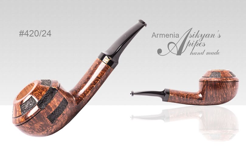 Asikyan Bullmoose 420/24, Smooth, partially art rusticated, handmade in Yerevan