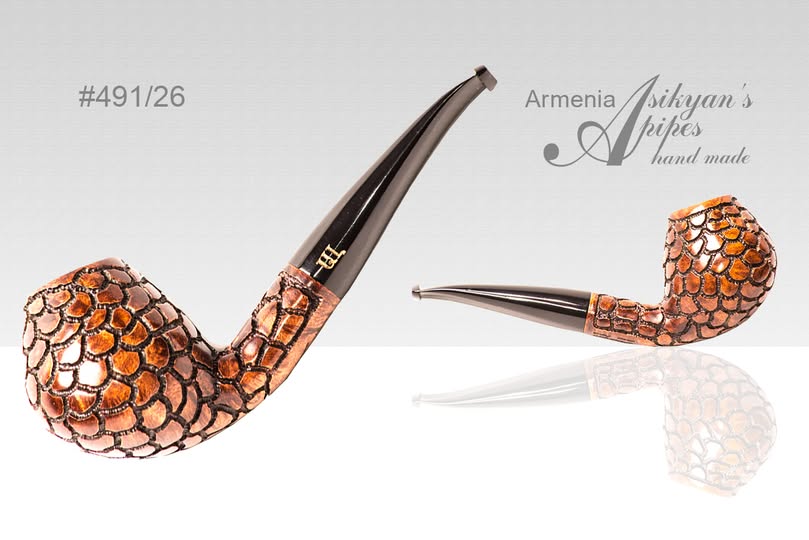 Asikyan Bent Brandy 491/26, Art rusticated, handmade in Yerevan